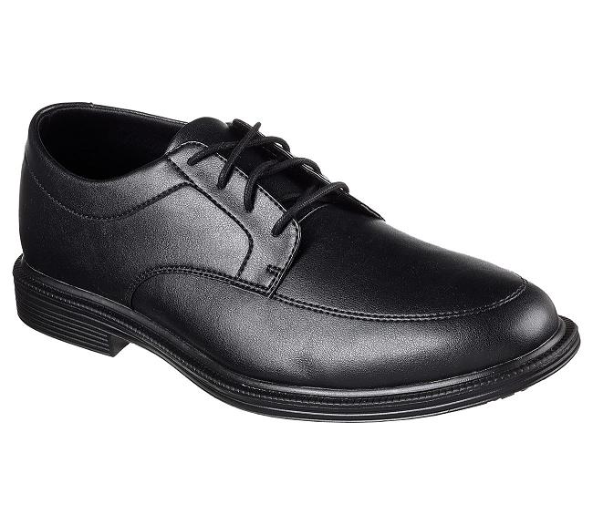 Zapatos de Trabajo Skechers Hombre - Gretna Negro JVWAS7849